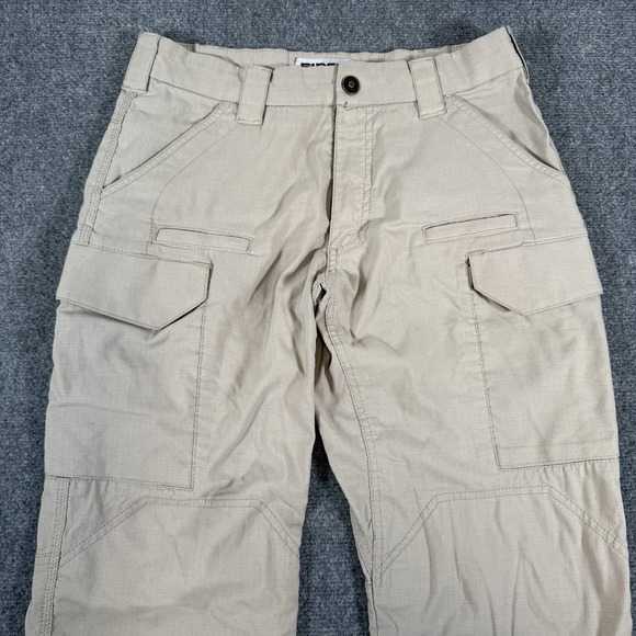 First Tactical Pants Mens 32x30 Beige Cargo Ripstop Outdoor Workwear Police - Picture 3 of 13